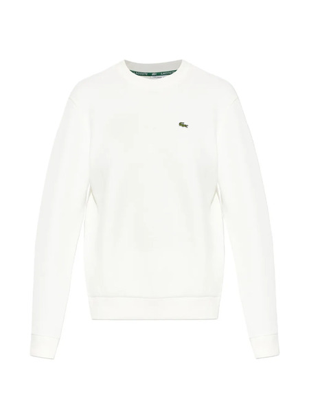  Lacoste Embroidered Crew-neck Sweatshirt - White 
