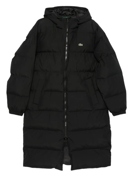  Lacoste Hooded Puffer Coat - Black 
