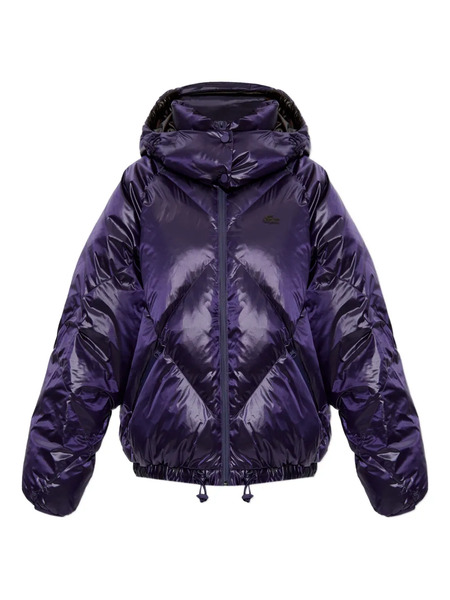  Lacoste Hooded Puffer Jacket - Purple 