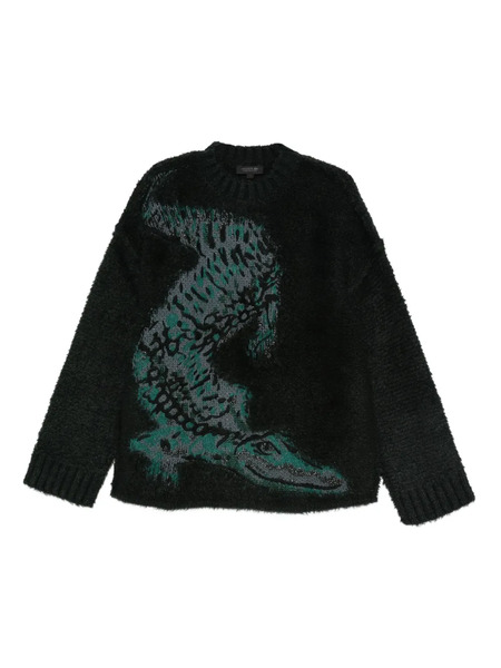  Lacoste Jacquard Sweater - Black 