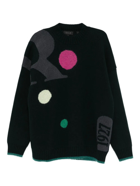  Lacoste Jacquard Sweater - Green 