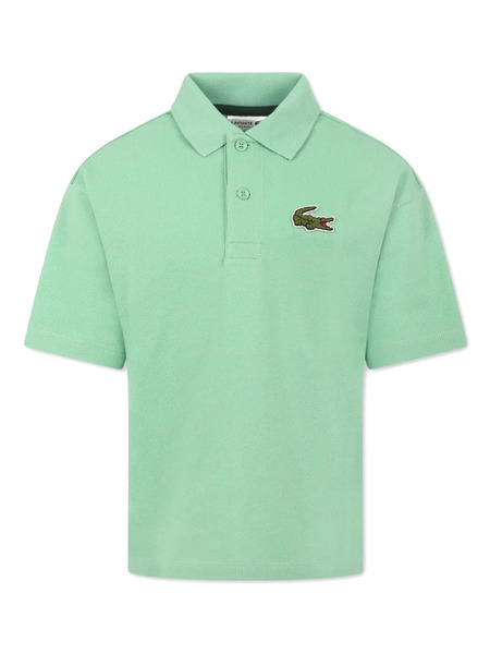  Lacoste Kids Logo-patch Polo Shirt - Green 