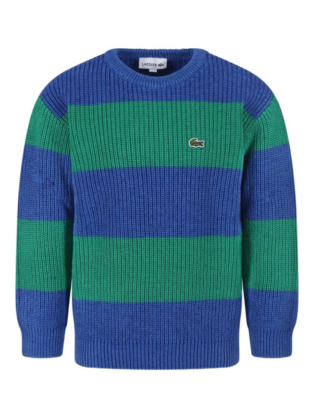  Lacoste Kids Striped Jumper - Blue 