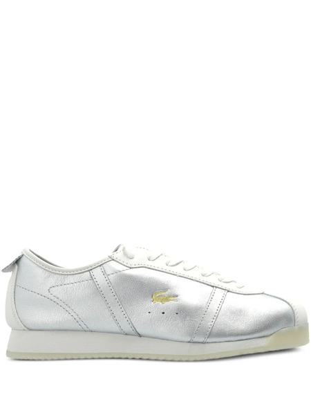  Lacoste Leather Lace-up Sneakers - Grey 
