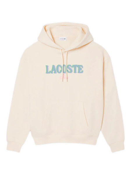  Lacoste Logo Hooded Sweatshirt - Neutrals 