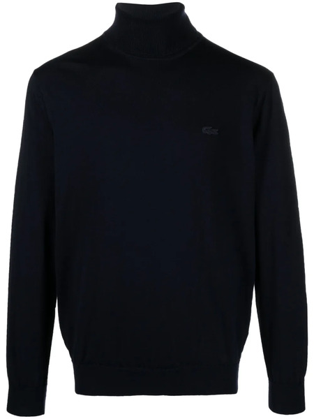  Lacoste Logo-patch Wool Jumper - Blue 