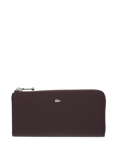  Lacoste Logo-plaque Zipped Wallet - Brown 