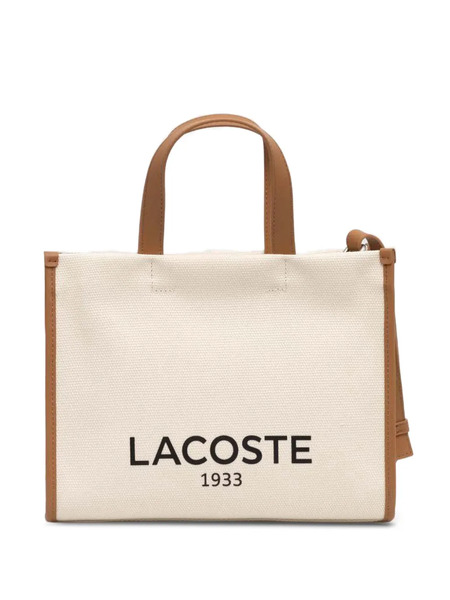  Lacoste Logo-print Tote Bag - Neutrals 