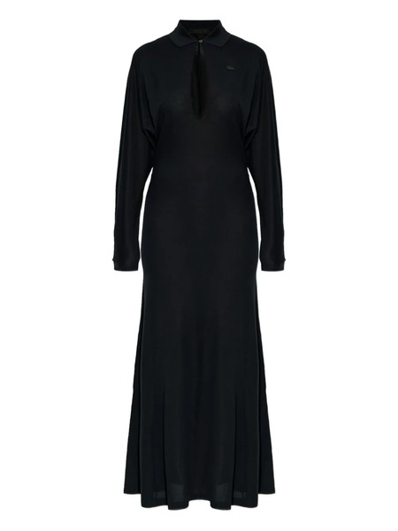  Lacoste Long-sleeved Maxi Dress - Black 