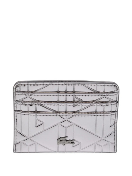  Lacoste Monogram Cardholder - Metallic 