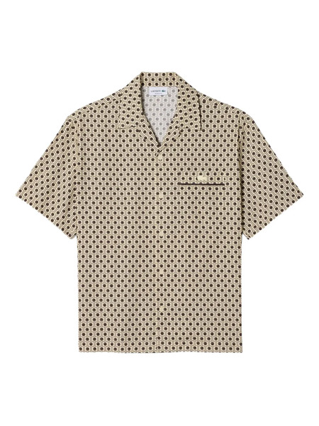  Lacoste Patterned Pocket Shirt - Neutrals 