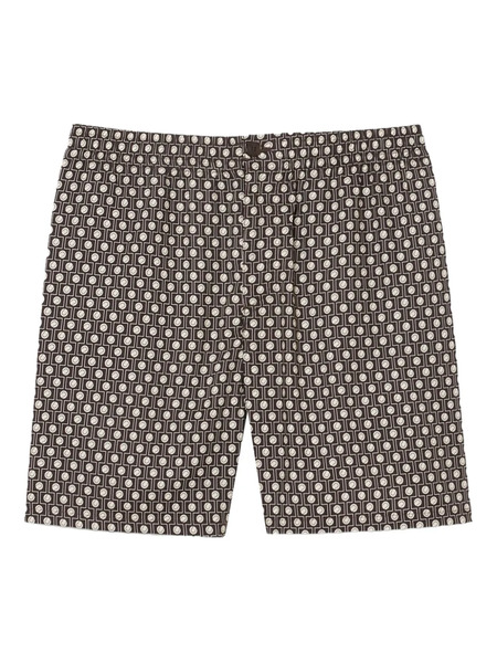  Lacoste Patterned Shorts - Brown 
