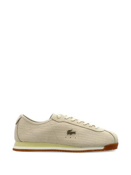  Lacoste Perforated Logo Sneakers - Neutrals 