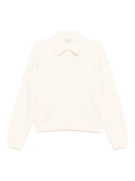  Lacoste Polo-collar Sweatshirt - Neutrals 