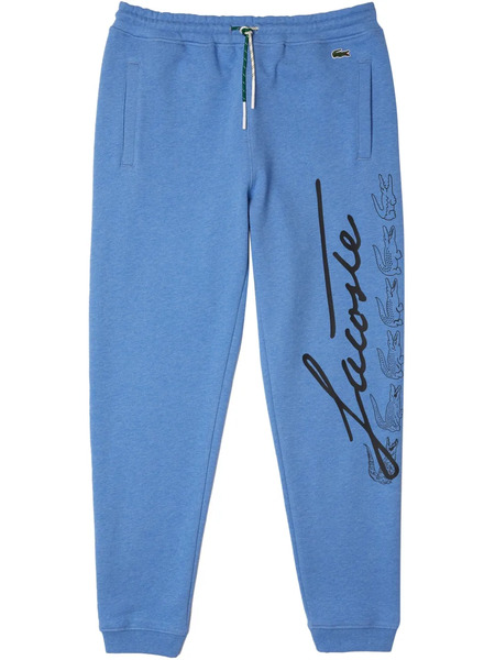  Lacoste Printed blue Track Pants 