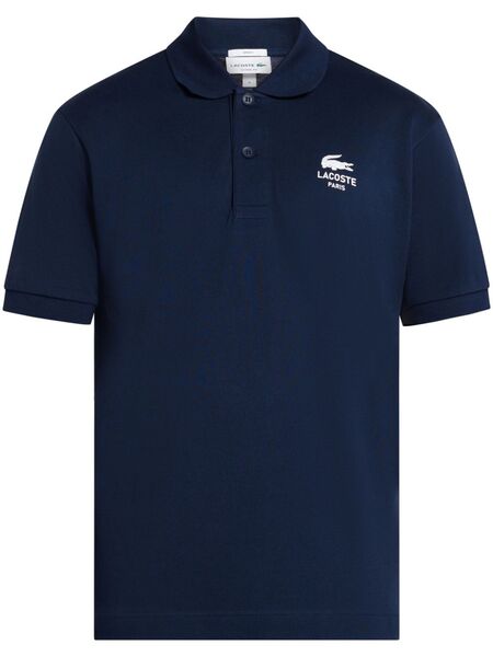  Lacoste Printed Polo Shirt - Blue 