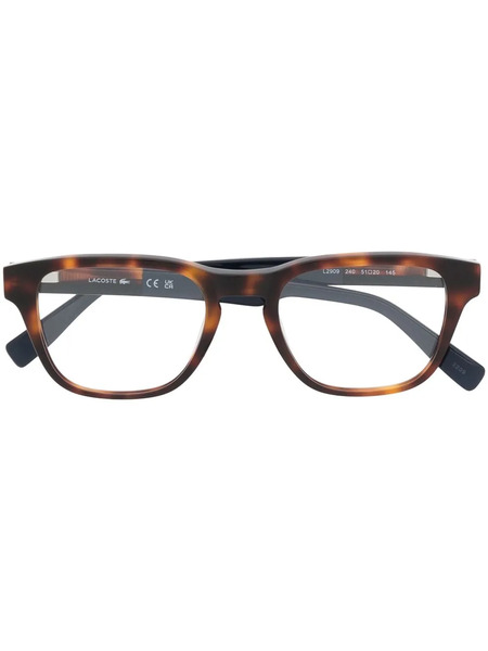  Lacoste Rectangle-frame Two-tone Glasses - Brown 