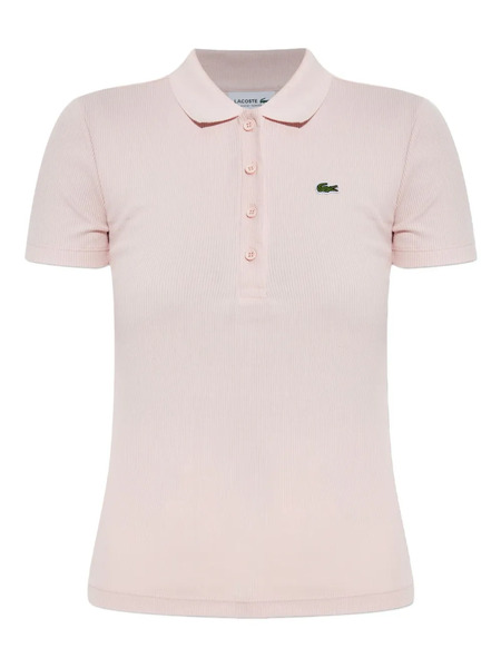  Lacoste Ribbed Polo Shirt - Pink 