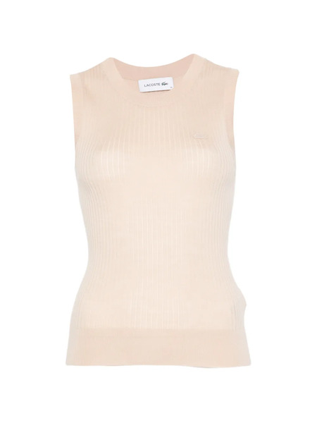  Lacoste Ribbed Tank Top - Neutrals 