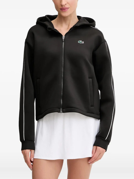  Lacoste Stripe Zip Jacket - Black 