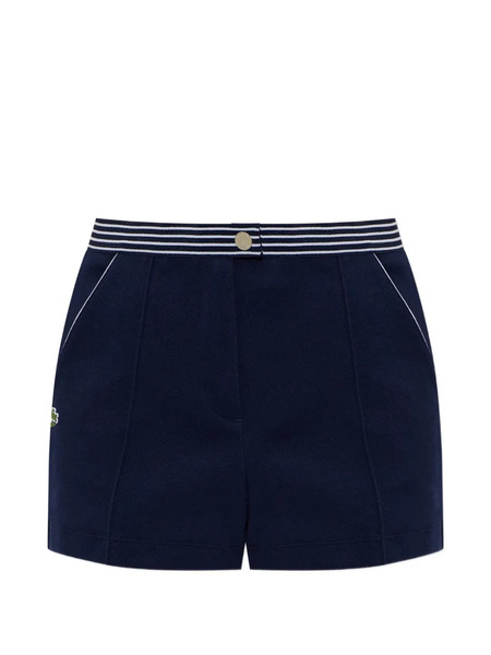  Lacoste Striped-edge Shorts - Blue 