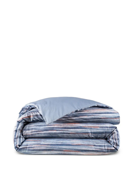  Lacoste Striped-pattern Bed Set - Blue 