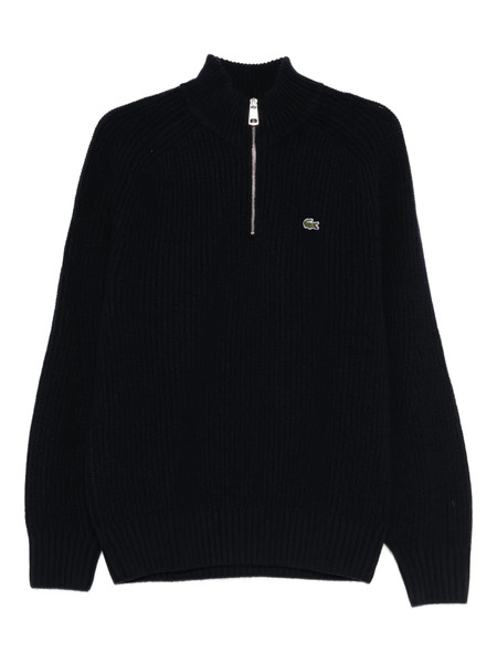  Lacoste Zip Appliqué Knitwear - Blue 