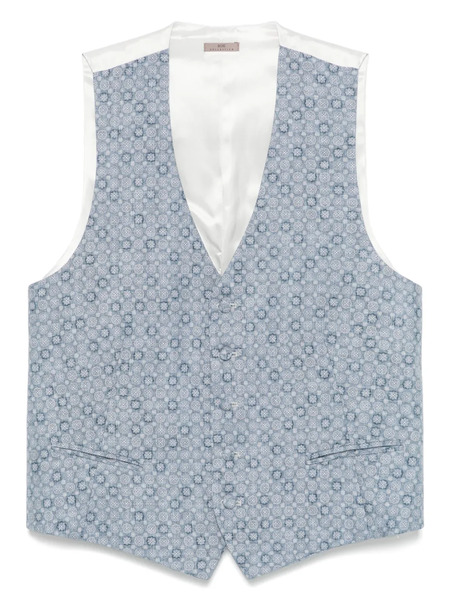  Lady Anne Silk Gilet - Blue 