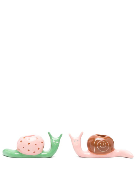  Laetitia Rouget The Hard Shell Candle Holders (set Of Two) - Pink 