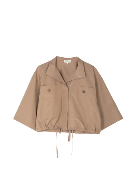  Lafayette 148 Oversized Short-sleeve Jacket - Neutrals 