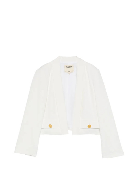  L'agence Buttoned-detail Jacket - White 