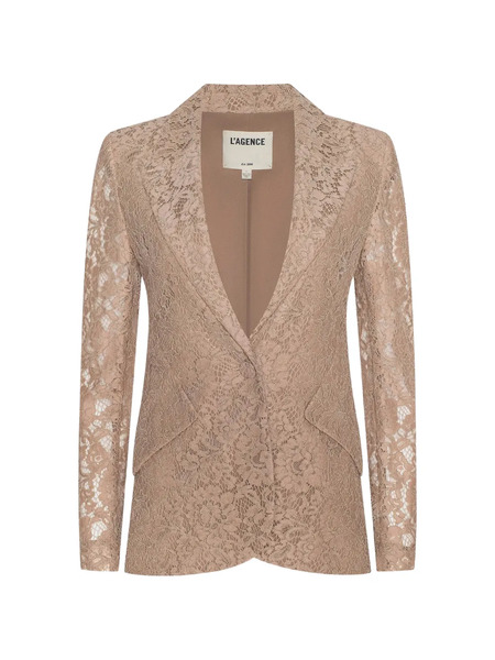  L'agence Chamberlain Lace Blazer - Neutrals 