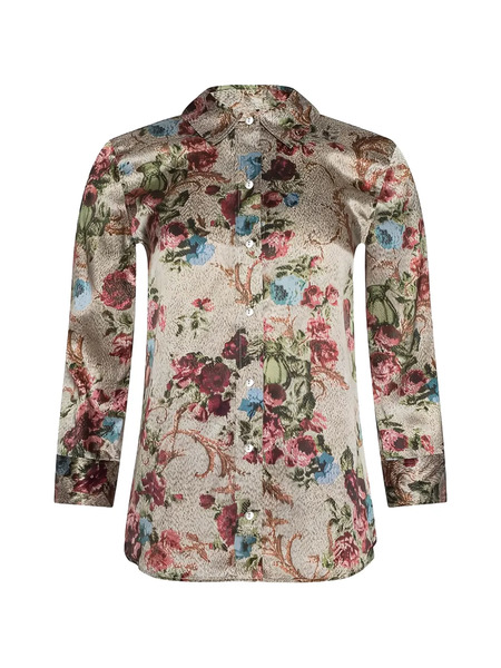  L'agence Dani Floral-print Blouse - Neutrals 