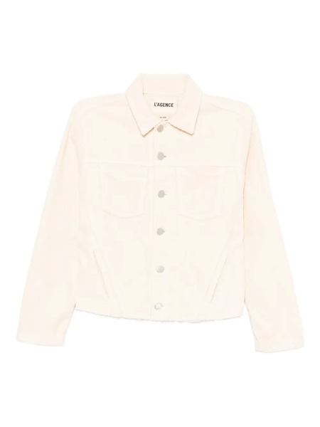 L'agence Distressed Corduroy Jacket - Neutrals 
