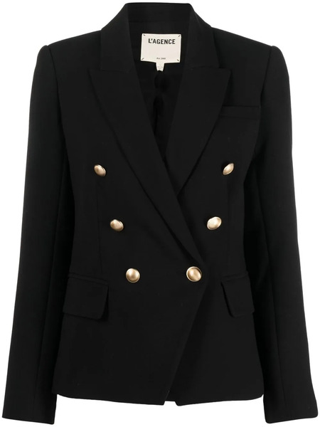 L'agence Double-breasted Blazer - Black 