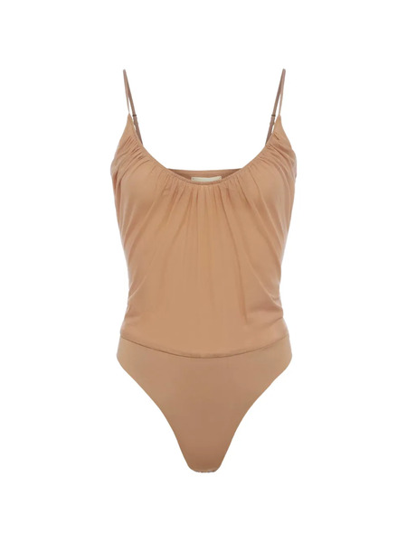  L'agence Gelina Mesh Bodysuit - Neutrals 