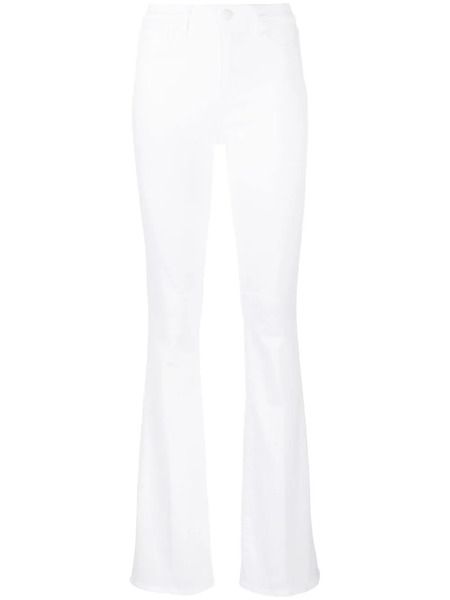  L'agence High-waisted Flared Jeans - White 