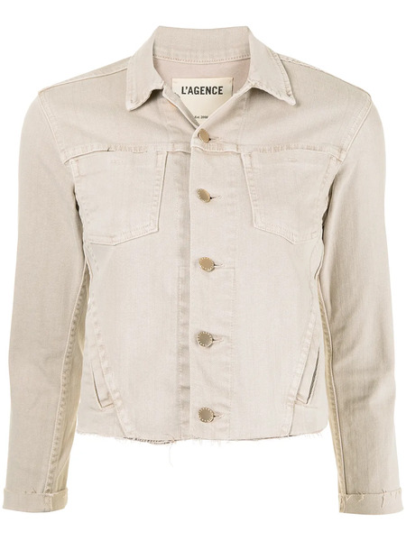  L'agence Janelle Raw-edge Jacket - Neutrals 