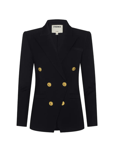  L'agence Kyomi Button Blazer - Black 