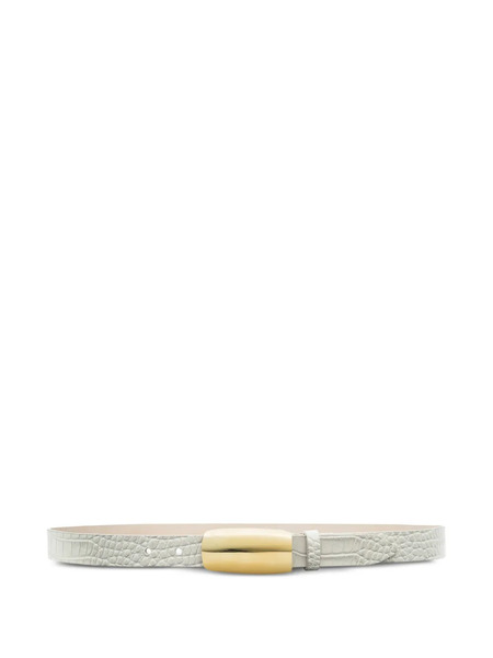  L'agence Marlowe Leather Belt - Neutrals 