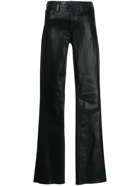  L'agence Selma Boot-cut Waxed Jeans - Black 