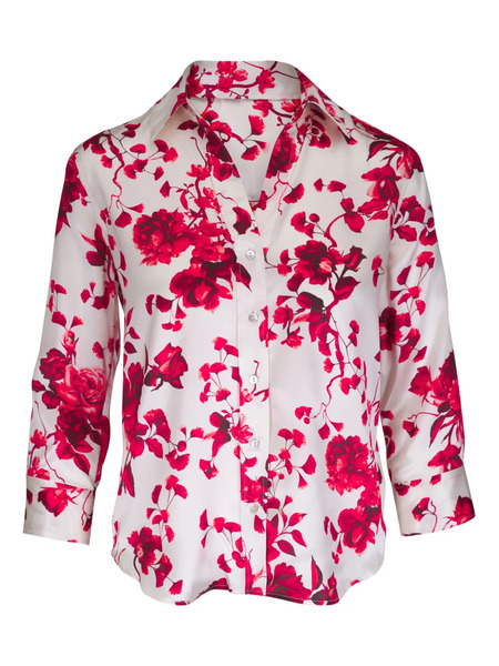  L'agence Silk Shirt - White 
