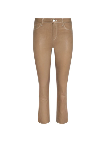  L'agence Tati Coated Bootcut Jeans - Brown 