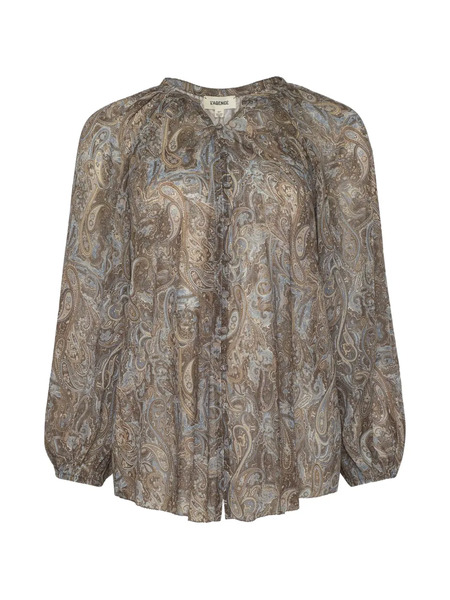  L'agence Teagan Paisley-patterb Blouse - Brown 