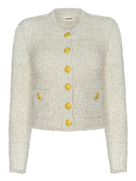 L'agence Una Button Cardigan - Neutrals 