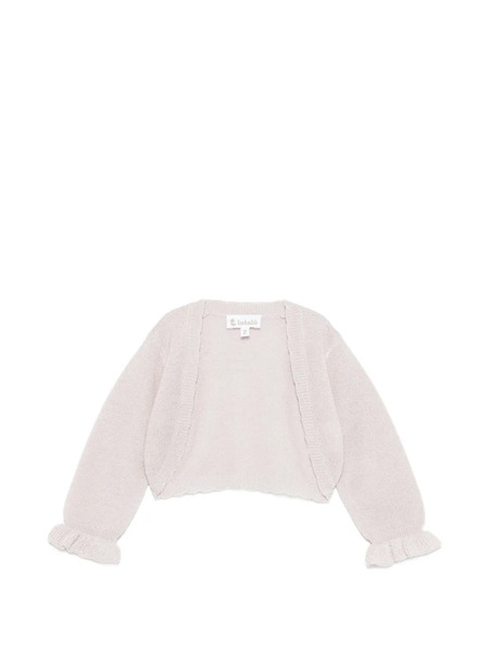  Lalalu Ruffled Cardigan - Neutrals 