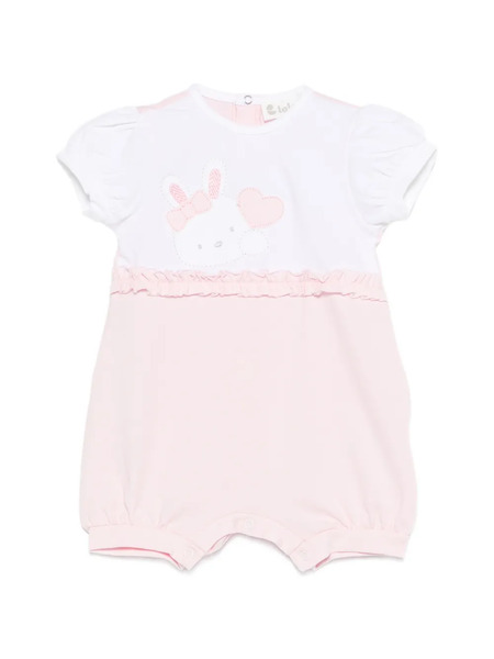  Lalalu Ruffled Rabbit Romper - Pink 