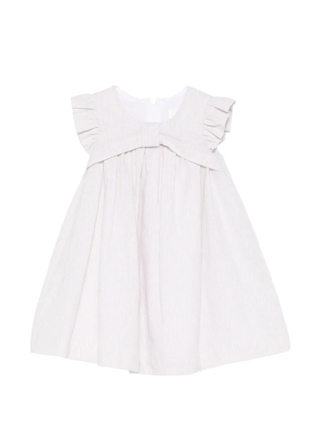  Lalalu Ruffled Striped Dress - Neutrals 