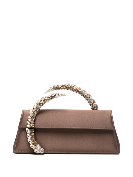  L'alingi Karma Crystal-embellished Clutch Bag - Brown 