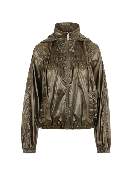  Laminar Drawstring Hooded Jacket - Green 